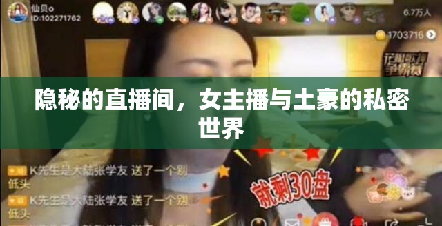 隱秘的直播間，女主播與土豪的私密世界
