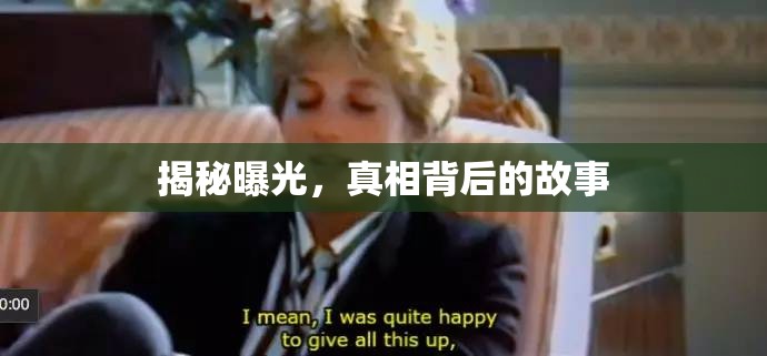揭秘曝光，真相背后的故事