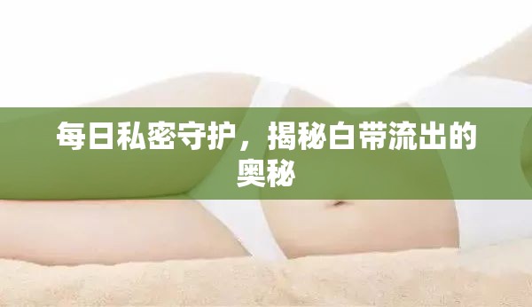 每日私密守護，揭秘白帶流出的奧秘