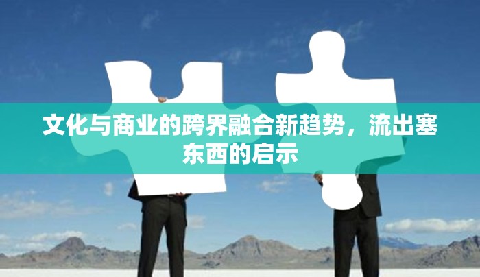 文化與商業(yè)的跨界融合新趨勢，流出塞東西的啟示