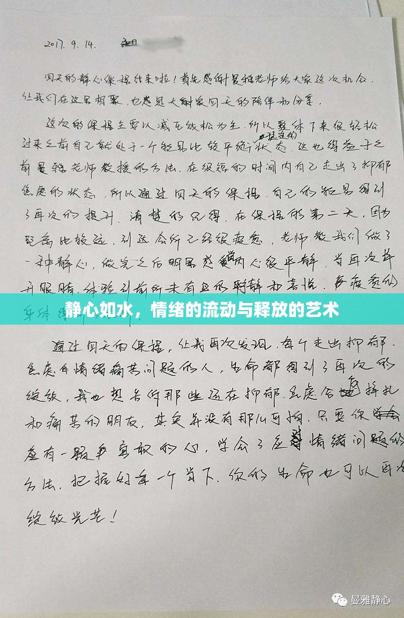 靜心如水，情緒的流動(dòng)與釋放的藝術(shù)