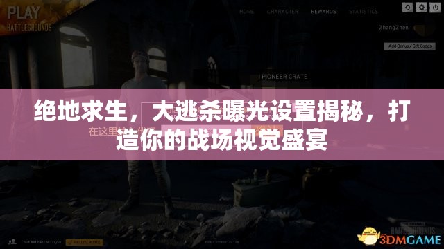 絕地求生，大逃殺曝光設(shè)置揭秘，打造你的戰(zhàn)場視覺盛宴