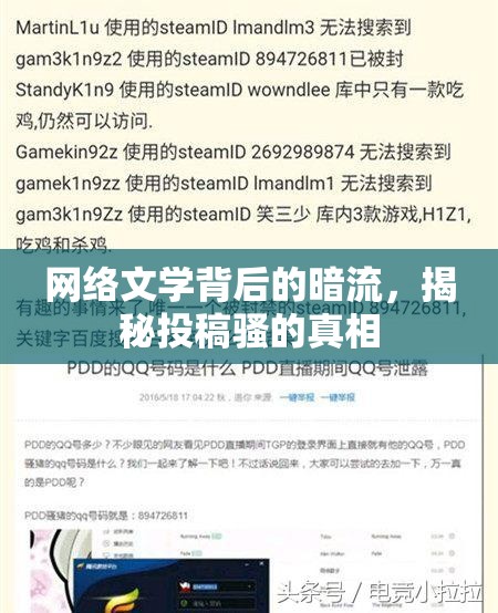 網(wǎng)絡(luò)文學(xué)背后的暗流，揭秘投稿騷的真相