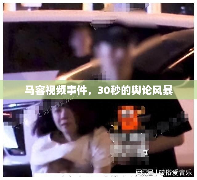 馬容視頻事件，30秒的輿論風暴