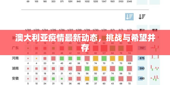 澳大利亞疫情最新動態(tài)，挑戰(zhàn)與希望并存
