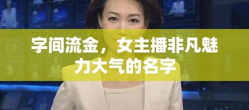 字間流金，女主播非凡魅力大氣的名字