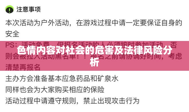 色情內(nèi)容對(duì)社會(huì)的危害及法律風(fēng)險(xiǎn)分析