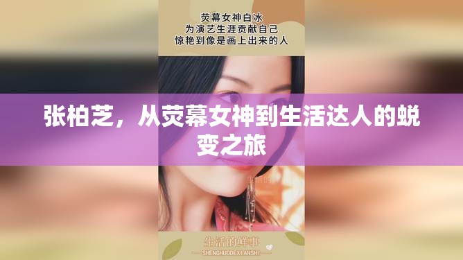 張柏芝，從熒幕女神到生活達人的蛻變之旅