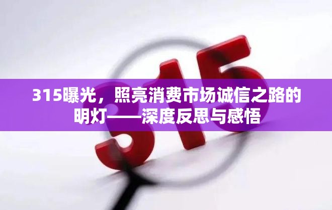 315曝光，照亮消費市場誠信之路的明燈——深度反思與感悟