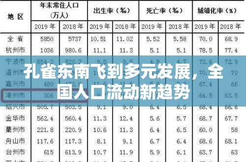 孔雀東南飛到多元發(fā)展，全國人口流動(dòng)新趨勢