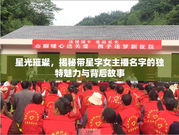 星光璀璨，揭秘帶星字女主播名字的獨(dú)特魅力與背后故事