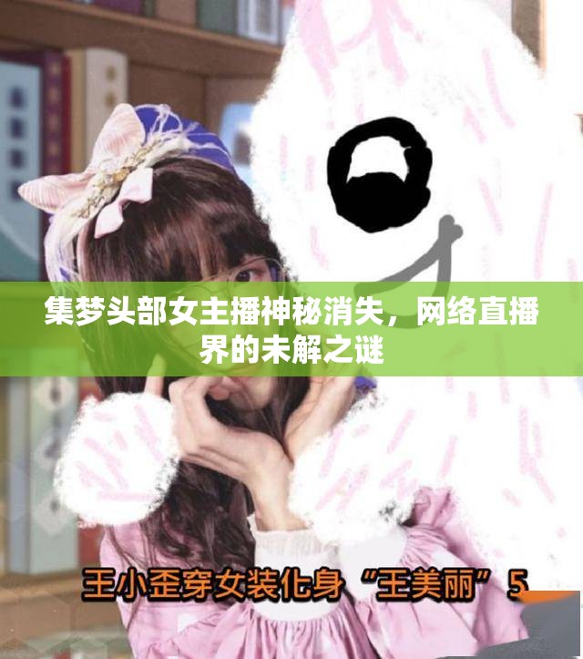 集夢(mèng)頭部女主播神秘消失，網(wǎng)絡(luò)直播界的未解之謎