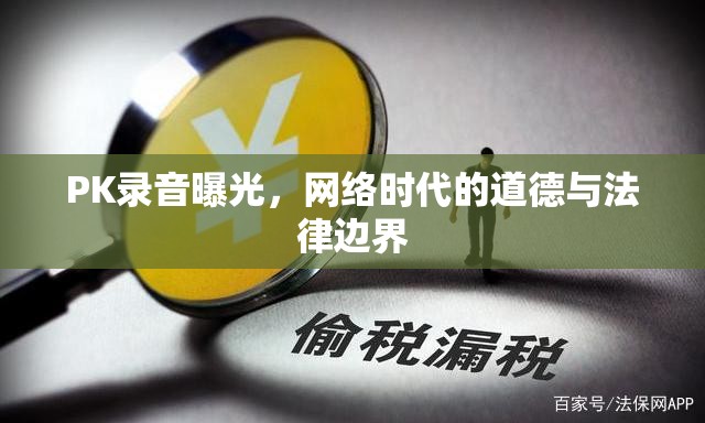 PK錄音曝光，網(wǎng)絡(luò)時(shí)代的道德與法律邊界