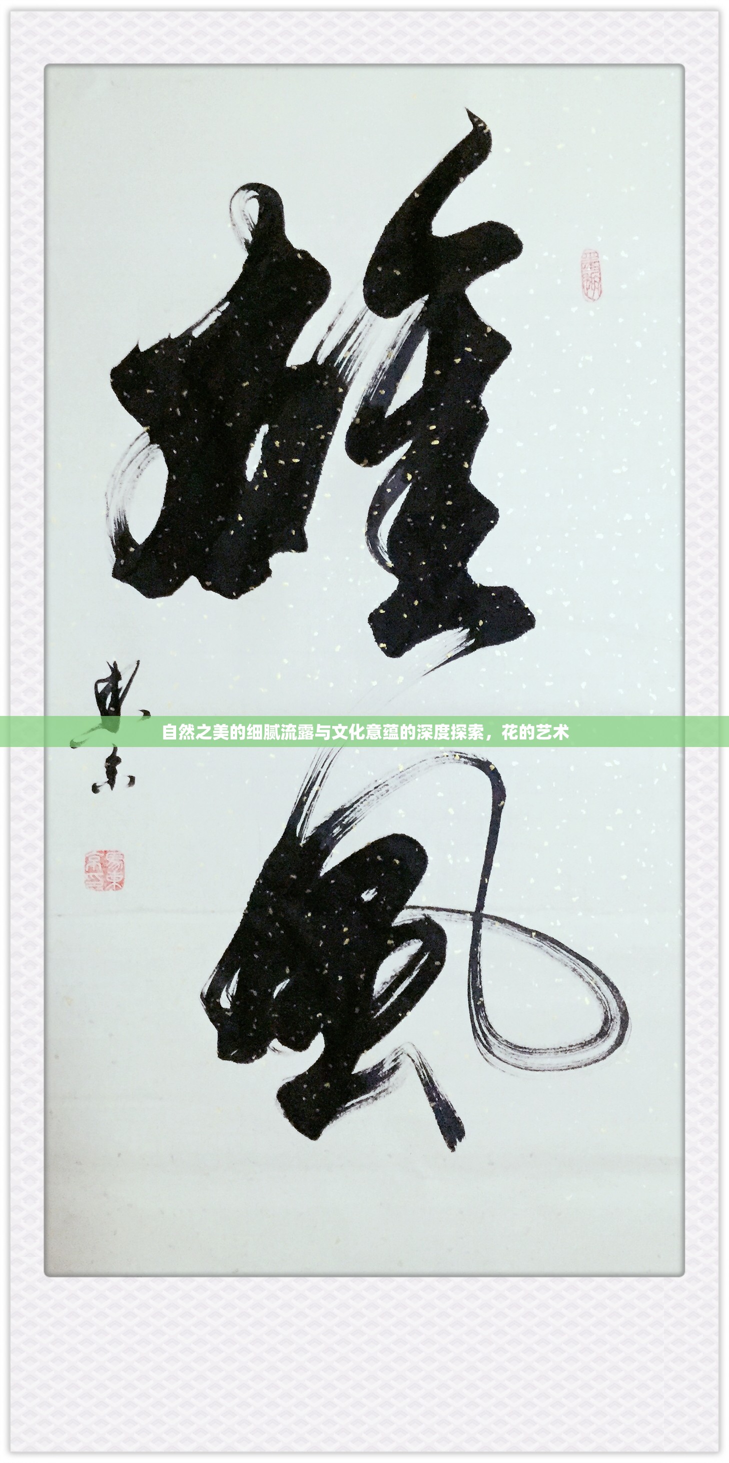 自然之美的細(xì)膩流露與文化意蘊(yùn)的深度探索，花的藝術(shù)