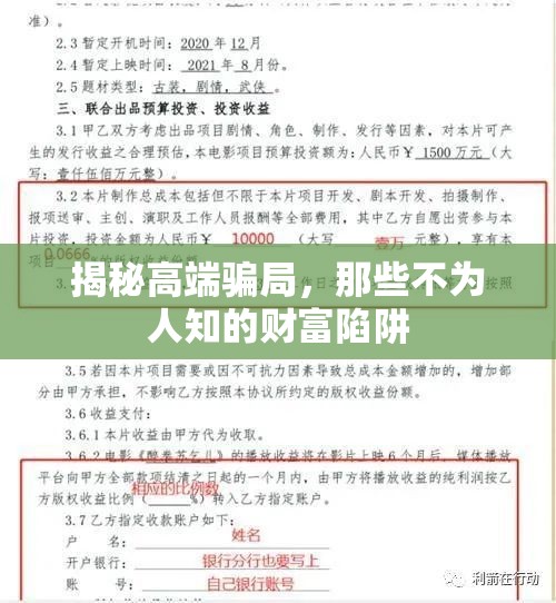 揭秘高端騙局，那些不為人知的財富陷阱