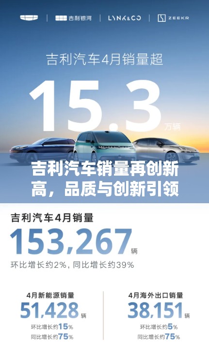 吉利汽車銷量再創(chuàng)新高，品質(zhì)與創(chuàng)新引領中國品牌向上突圍