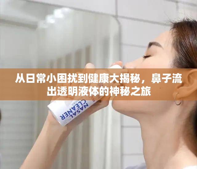 從日常小困擾到健康大揭秘，鼻子流出透明液體的神秘之旅