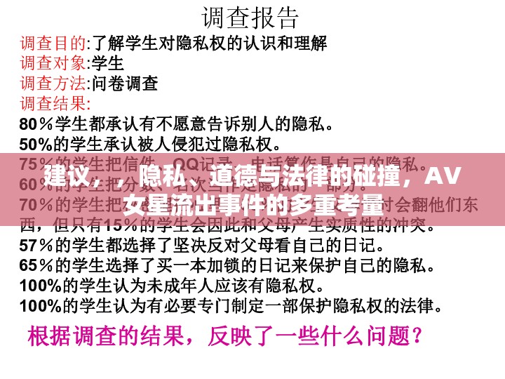 建議，，隱私、道德與法律的碰撞，AV女星流出事件的多重考量