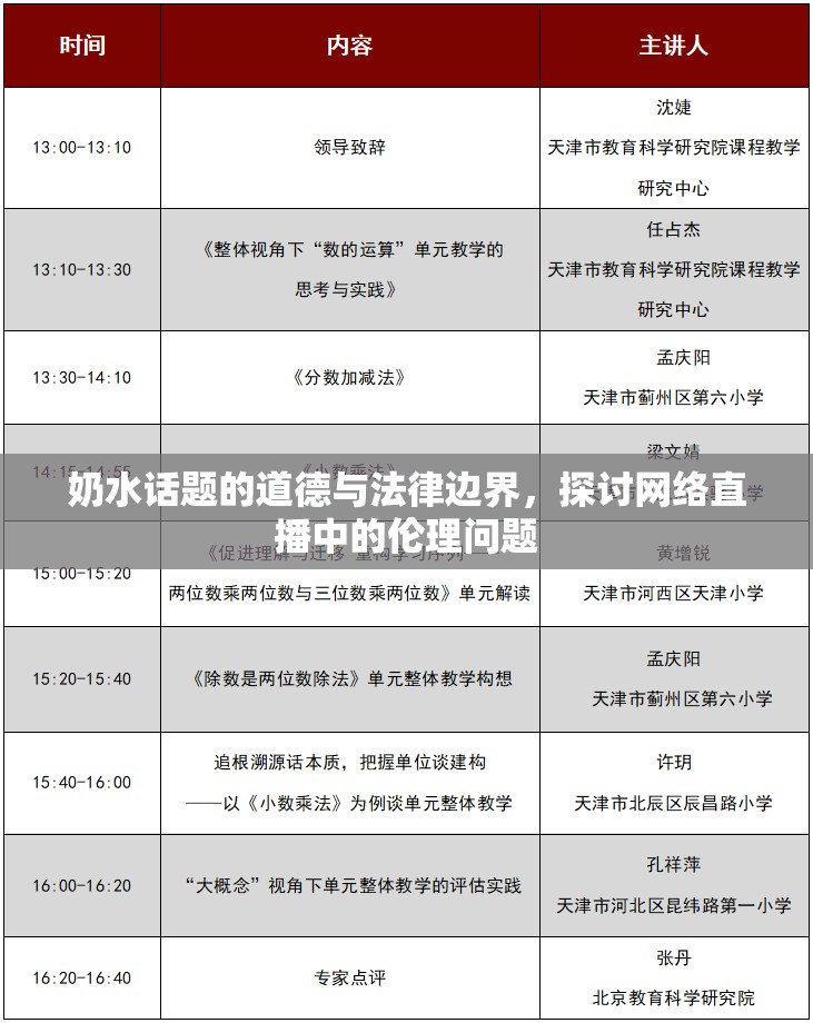 奶水話(huà)題的道德與法律邊界，探討網(wǎng)絡(luò)直播中的倫理問(wèn)題