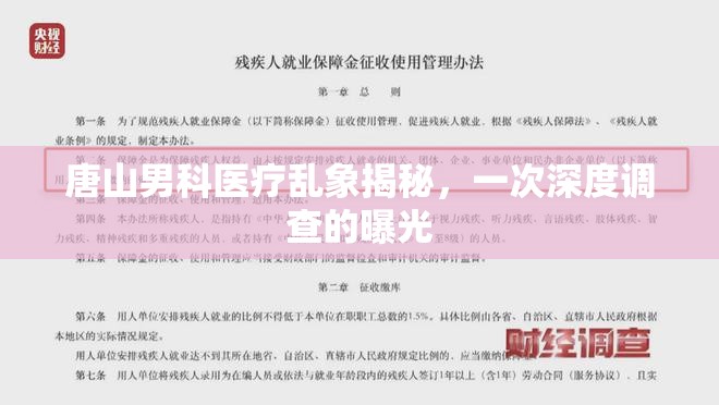 唐山男科醫(yī)療亂象揭秘，一次深度調(diào)查的曝光