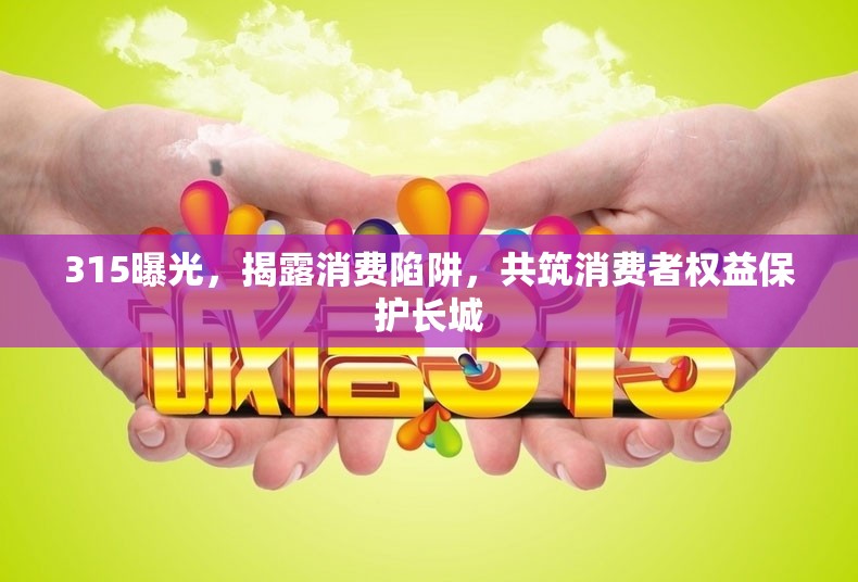 315曝光，揭露消費(fèi)陷阱，共筑消費(fèi)者權(quán)益保護(hù)長(zhǎng)城