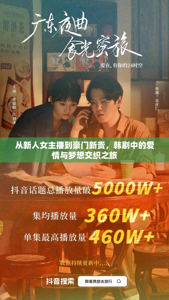 從新人女主播到豪門新貴，韓劇中的愛情與夢想交織之旅