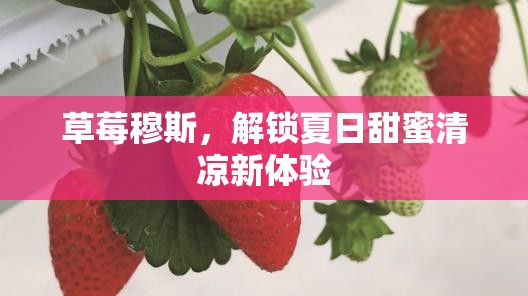 草莓穆斯，解鎖夏日甜蜜清涼新體驗