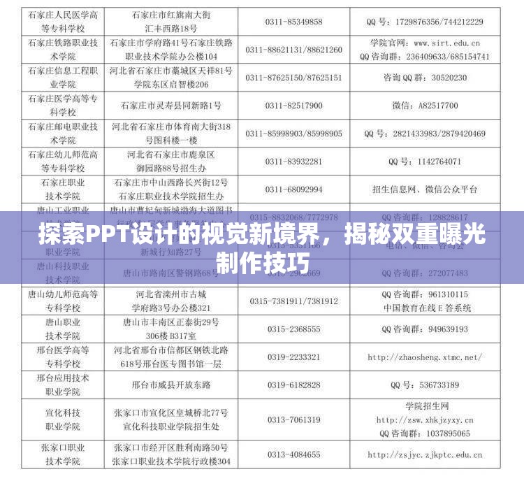 探索PPT設計的視覺新境界，揭秘雙重曝光制作技巧