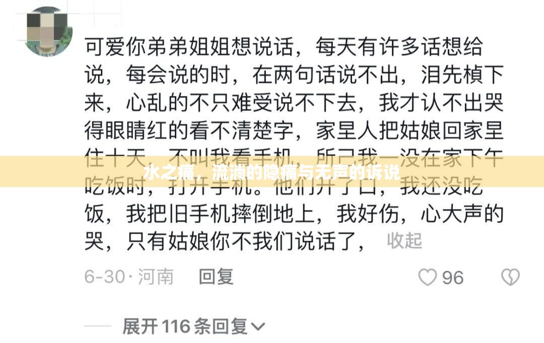 水之痛，流淌的隱痛與無(wú)聲的訴說(shuō)