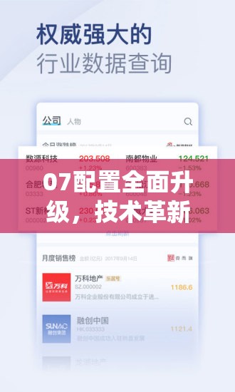 07配置全面升級(jí)，技術(shù)革新與用戶體驗(yàn)的雙重飛躍