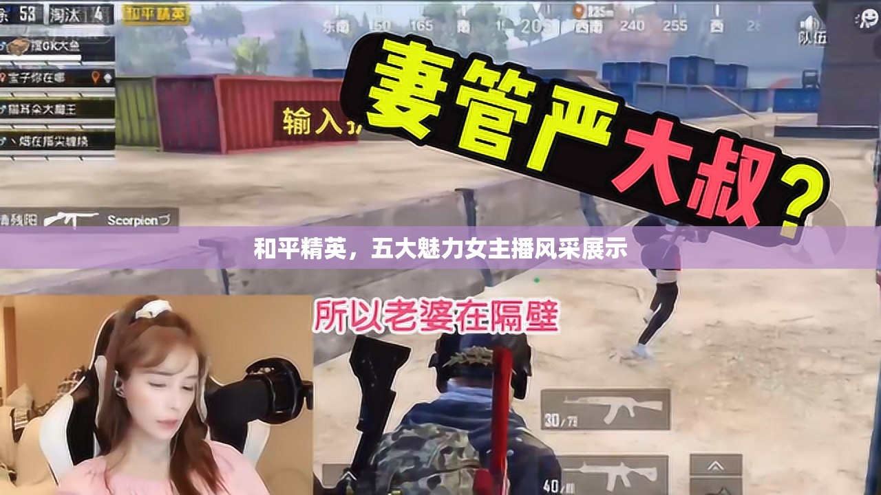 和平精英，五大魅力女主播風(fēng)采展示