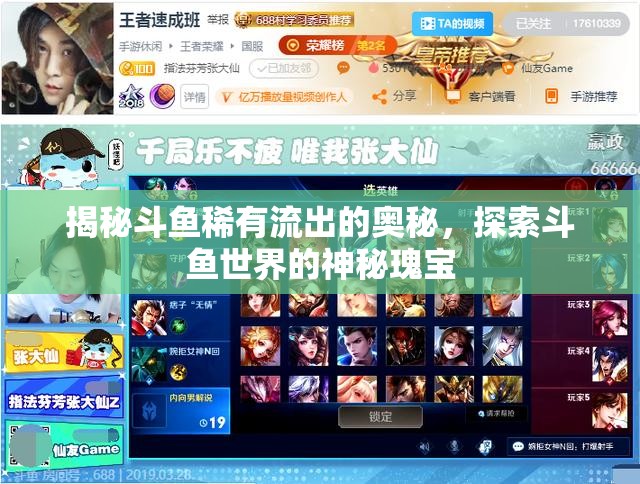 揭秘斗魚稀有流出的奧秘，探索斗魚世界的神秘瑰寶