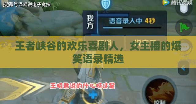 王者峽谷的歡樂喜劇人，女主播的爆笑語錄精選