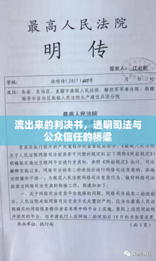 流出來的判決書，透明司法與公眾信任的橋梁