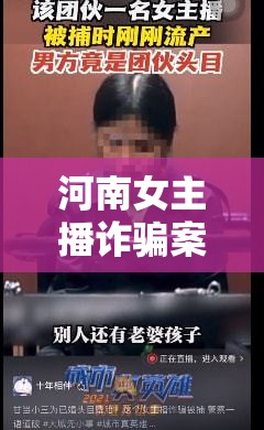 河南女主播詐騙案，真相揭露與法律之網(wǎng)的交織