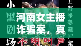 河南女主播詐騙案，真相揭露與法律之網(wǎng)的交織
