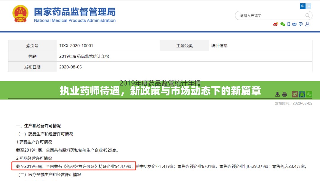 執(zhí)業(yè)藥師待遇，新政策與市場動態(tài)下的新篇章
