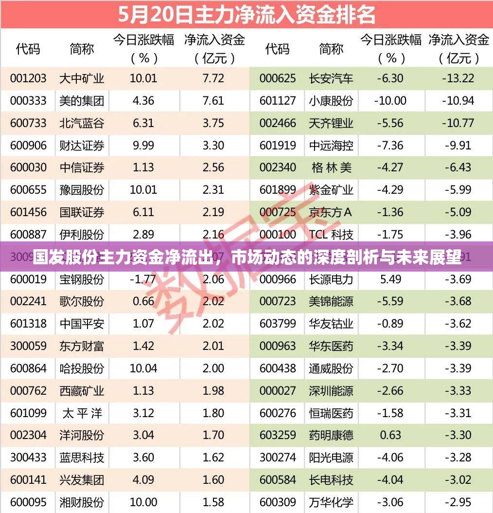 國(guó)發(fā)股份主力資金凈流出，市場(chǎng)動(dòng)態(tài)的深度剖析與未來(lái)展望