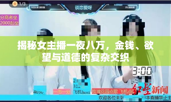 揭秘女主播一夜八萬，金錢、欲望與道德的復(fù)雜交織