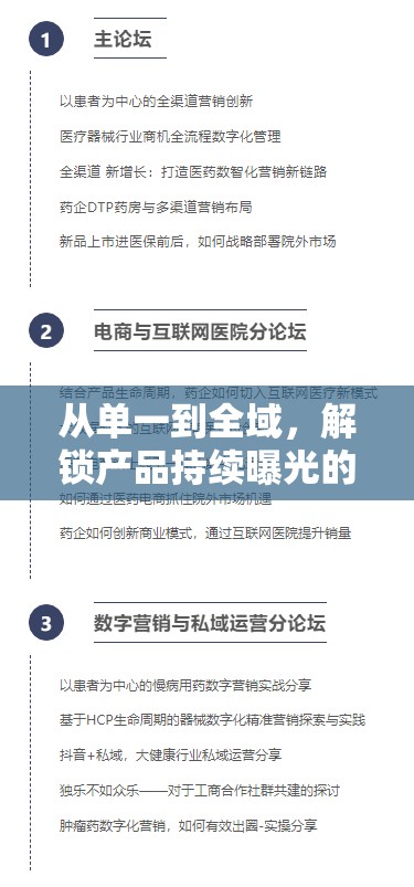 從單一到全域，解鎖產(chǎn)品持續(xù)曝光的創(chuàng)新營銷策略