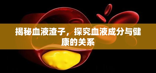 揭秘血液渣子，探究血液成分與健康的關(guān)系