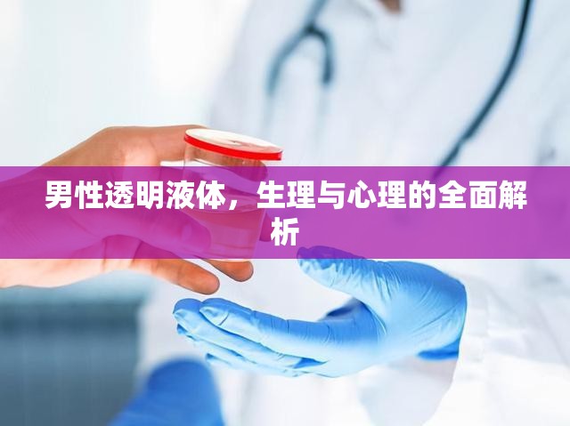 男性透明液體，生理與心理的全面解析