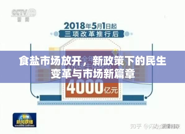食鹽市場放開，新政策下的民生變革與市場新篇章
