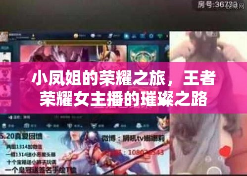 小鳳姐的榮耀之旅，王者榮耀女主播的璀璨之路