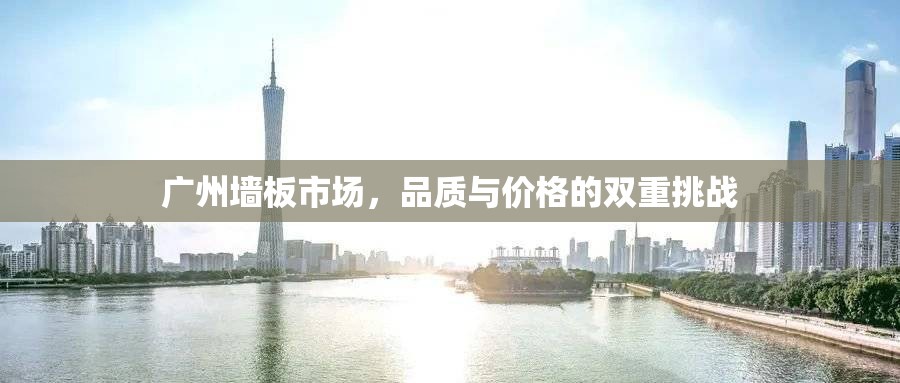 廣州墻板市場(chǎng)，品質(zhì)與價(jià)格的雙重挑戰(zhàn)