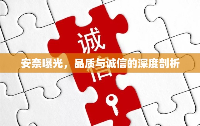 安奈曝光，品質(zhì)與誠(chéng)信的深度剖析