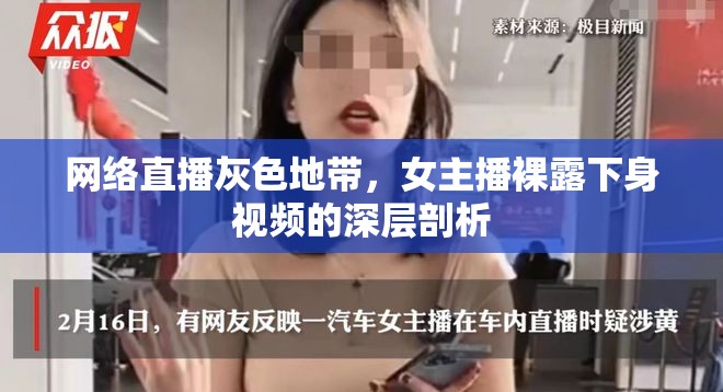 網絡直播灰色地帶，女主播裸露下身視頻的深層剖析