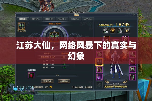 江蘇大仙，網(wǎng)絡(luò)風(fēng)暴下的真實(shí)與幻象