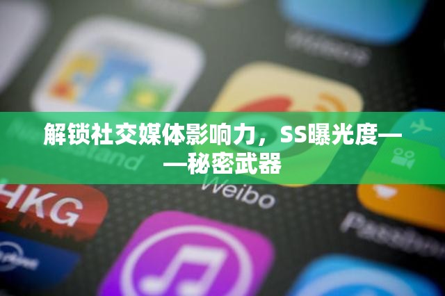 解鎖社交媒體影響力，SS曝光度——秘密武器