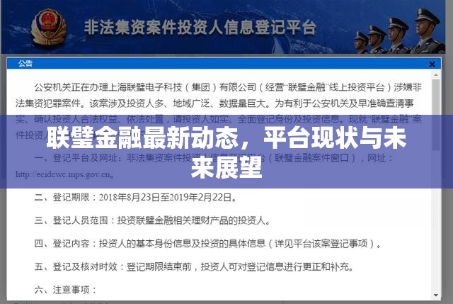 聯(lián)璧金融最新動態(tài)，平臺現(xiàn)狀與未來展望